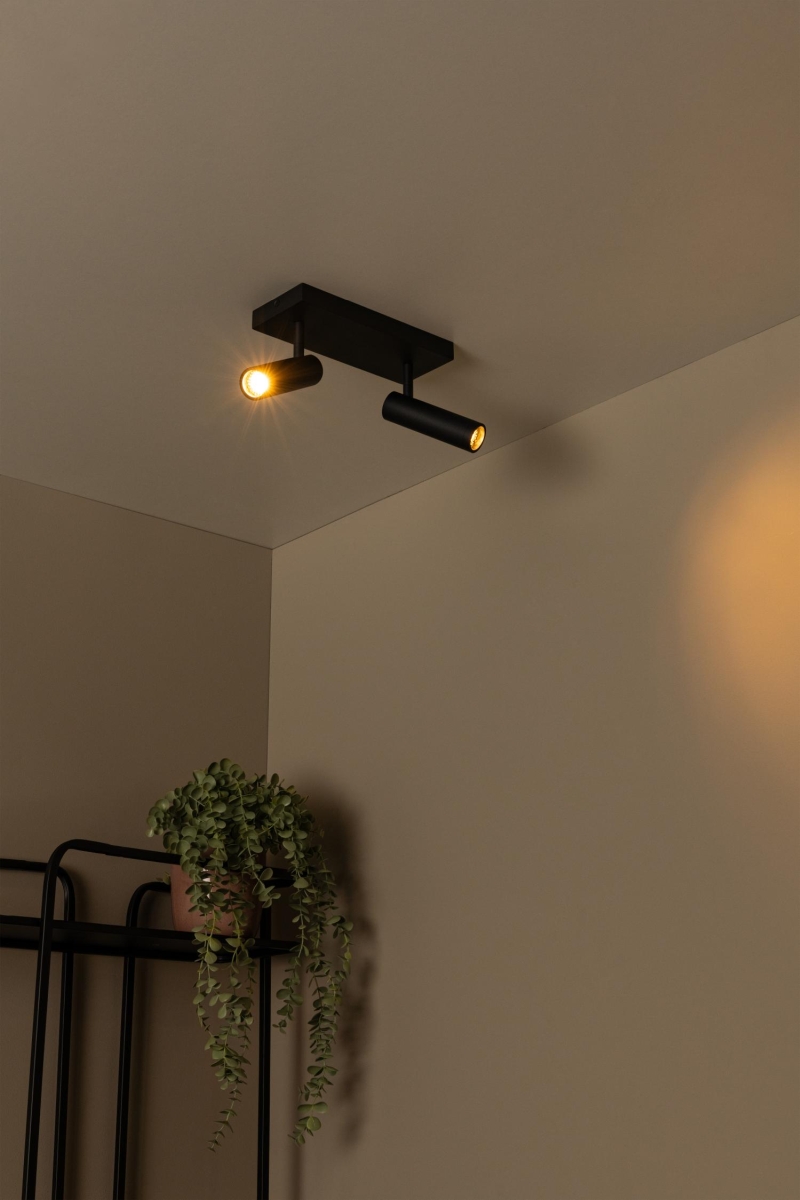 Lucide GRADO - Stropné bodové svietidlo - 2xGU10 (MR11) - Čierne